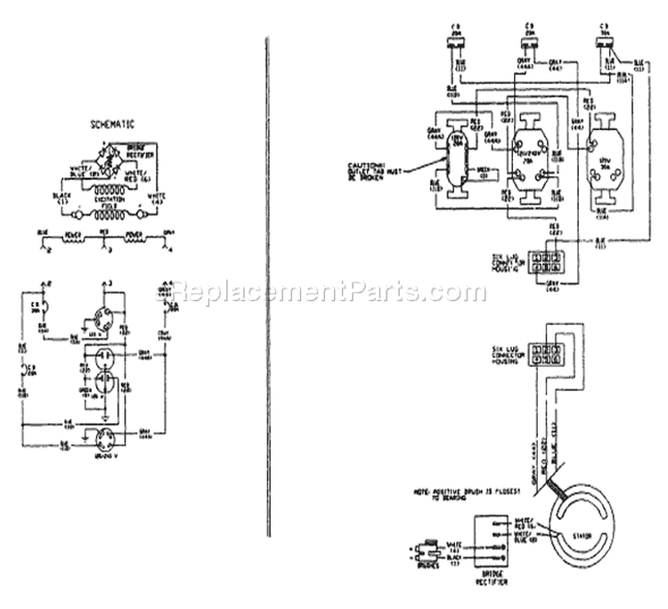 Page B Diagram and Parts List for 9436-0  Briggs and Stratton Generator